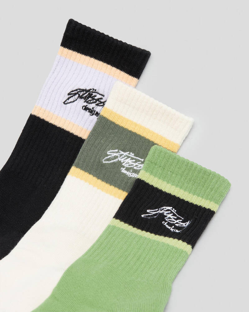 Stussy Designs Socks 3 Pack for Mens