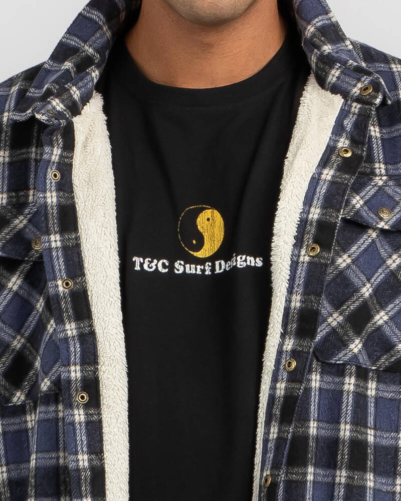 Town & Country Surf Designs Canyon Sherpa Flannel Shirt for Mens