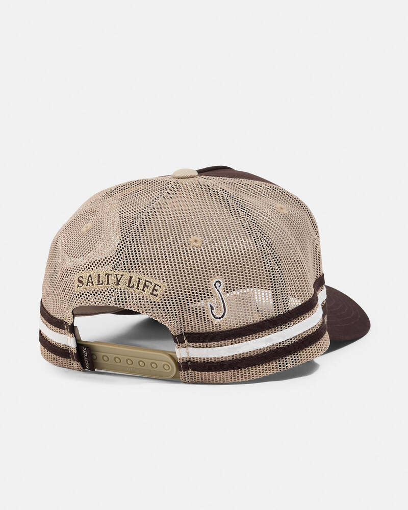 Salty Life Fishing Club Tall Trucker Cap for Mens