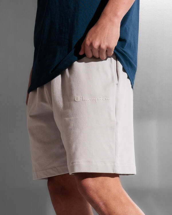 Tonal Script Fleece Shorts