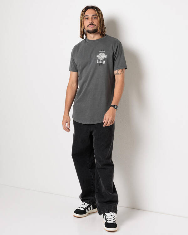 Kiss Chacey Harley-Davidson Milwaukee Duel Curved T-Shirt for Mens