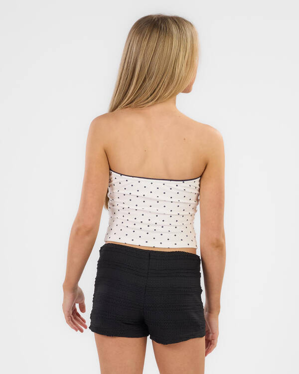 Mooloola Girls' Preppy Polka Dot Tube Top for Womens