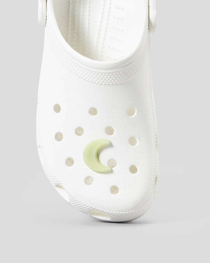 Crocs Glow In The Dark Crescent Moon Jibbitz In Multi FREE* Shipping
