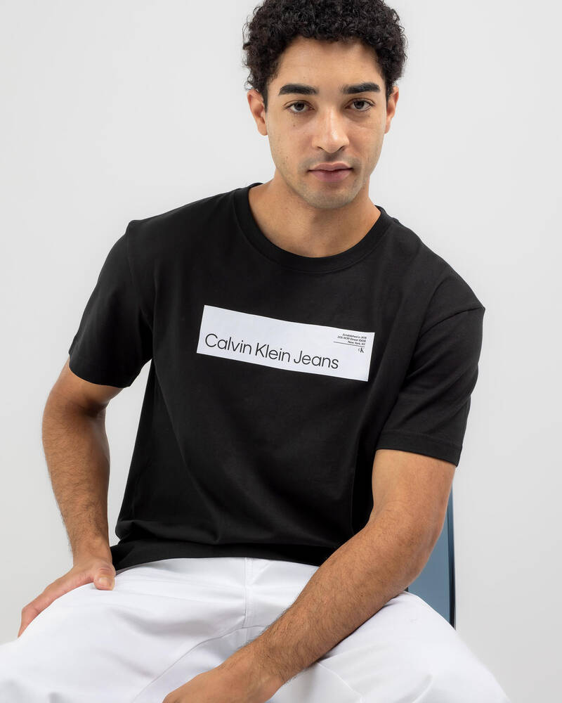 Calvin Klein Hyper Real Box Logo T-Shirt for Mens