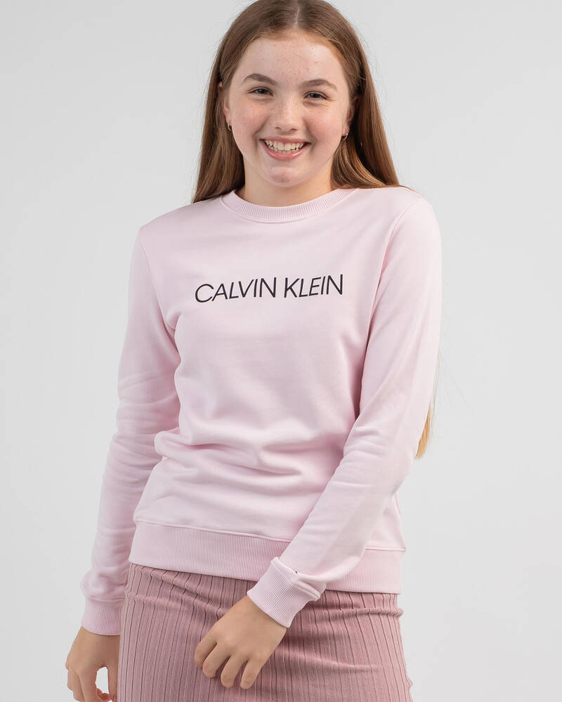 Calvin Klein Girls' Institutional Logo Sweatshirt for Womens
