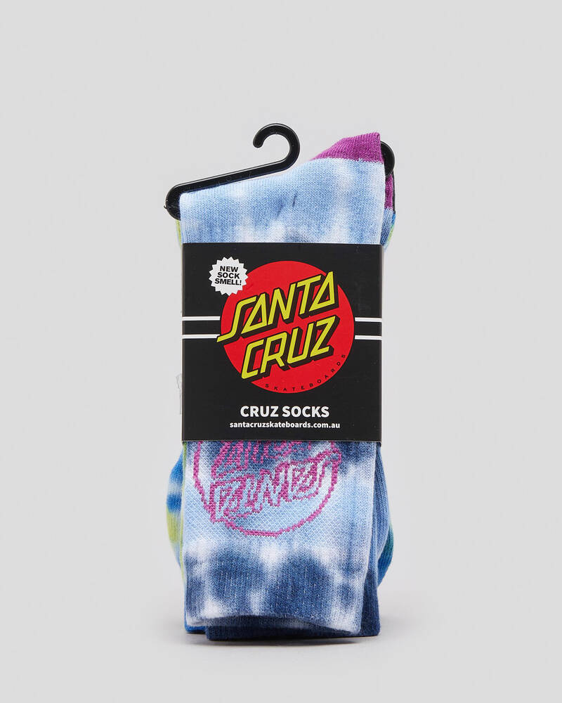 Santa Cruz Dye Dot Socks 2 Pack for Mens