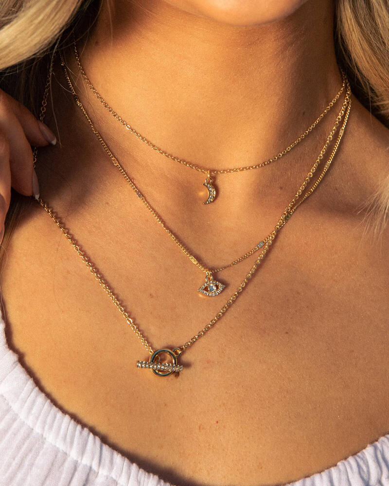 Karyn In LA Evil Eye Necklace Pack for Womens