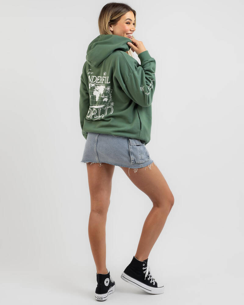 Rusty Wonderful World Hoodie for Womens