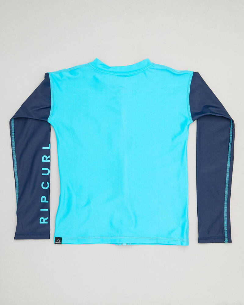 Rip Curl Toddlers' Zip Through Long Sleeve Rash Vest for Mens