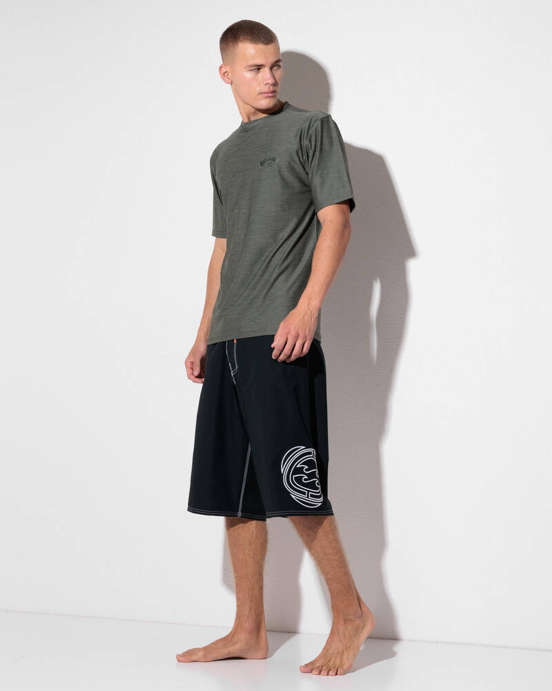 Billabong Shoreline Short Sleeve Rash Vest for Mens