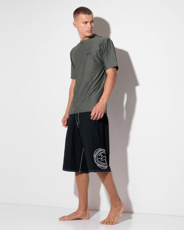 Billabong Shoreline Short Sleeve Rash Vest for Mens