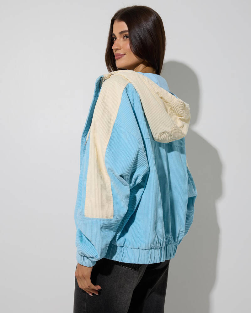 Roxy Duo Cord Hooded Jacket for Womens