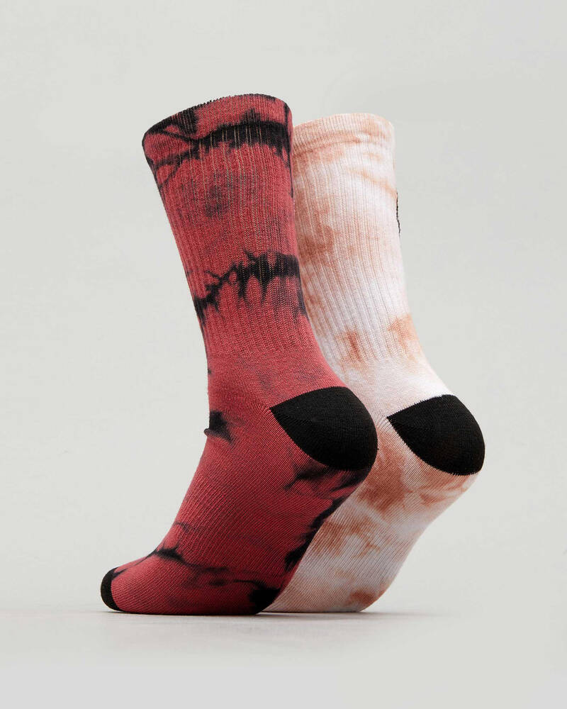 Santa Cruz Dye Dot Socks 2 Pack for Mens