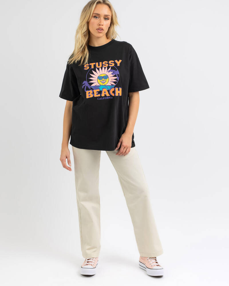 Stussy Beach Relaxed T-Shirt for Womens