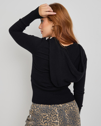 Ava And Ever Cora Hooded Zip Knit Jumper for Womens image number null