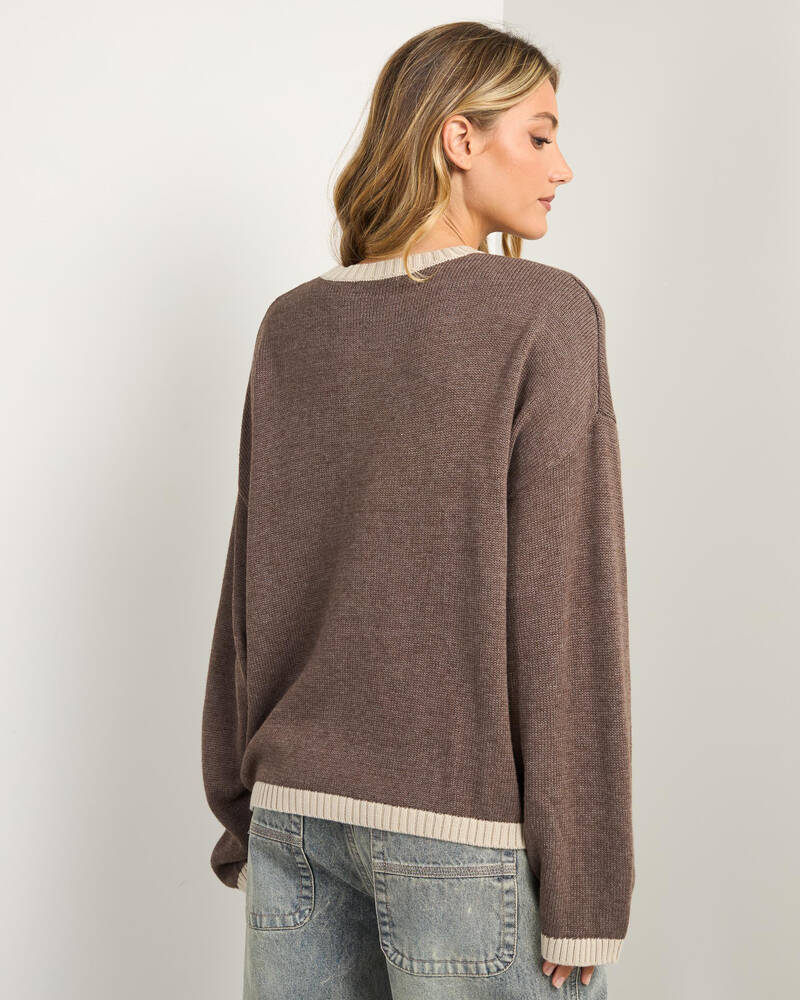 Rusty Rider Relaxed Knit Jumper for Womens