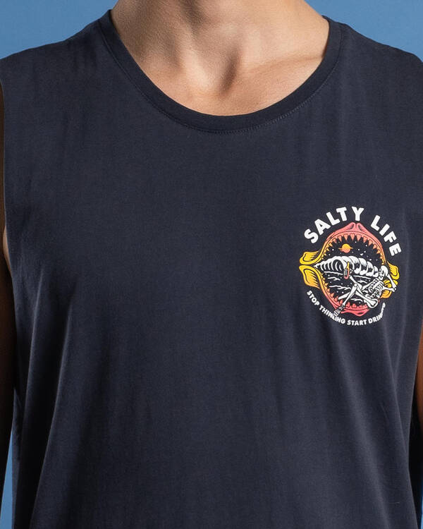 Salty Life Hidden Paradise Muscle Tank for Mens