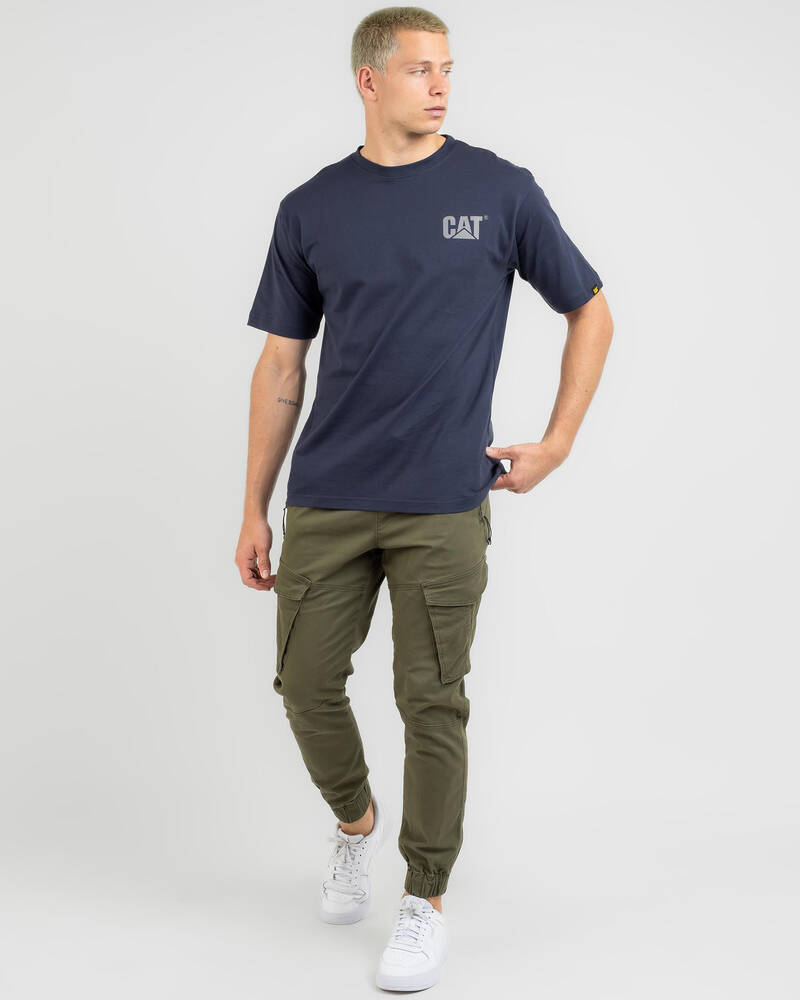 Cat Trademark Logo T-Shirt for Mens