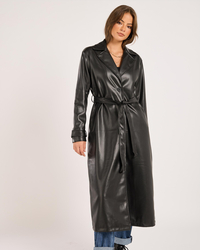 Ava And Ever Chaos Faux Leather Coat for Womens image number null