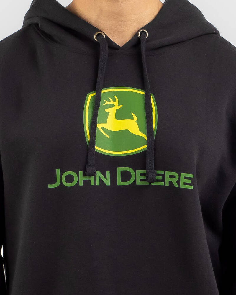 John Deere Logo Fleece Hoodie for Mens