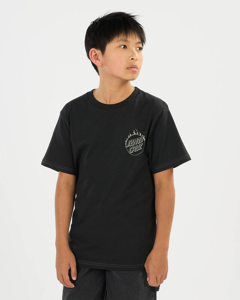 Santa Cruz Boys' Burnt Opus T-Shirt for Mens