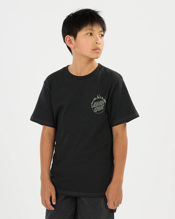 Santa Cruz Boys' Burnt Opus T-Shirt for Mens