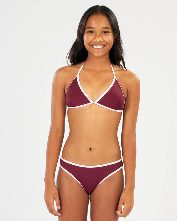 Topanga Girls' Connie Fixed Triangle Bikini Set for Womens