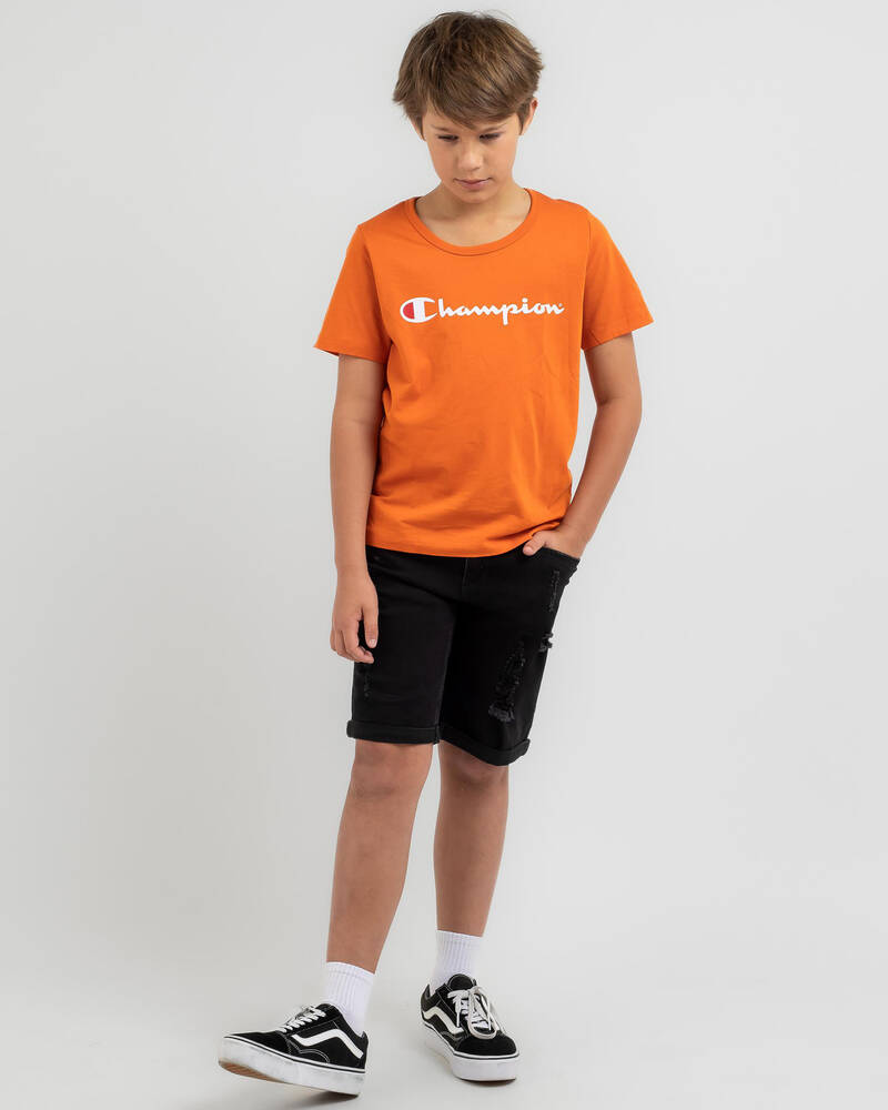 Champion Boys' Script T-Shirt for Mens