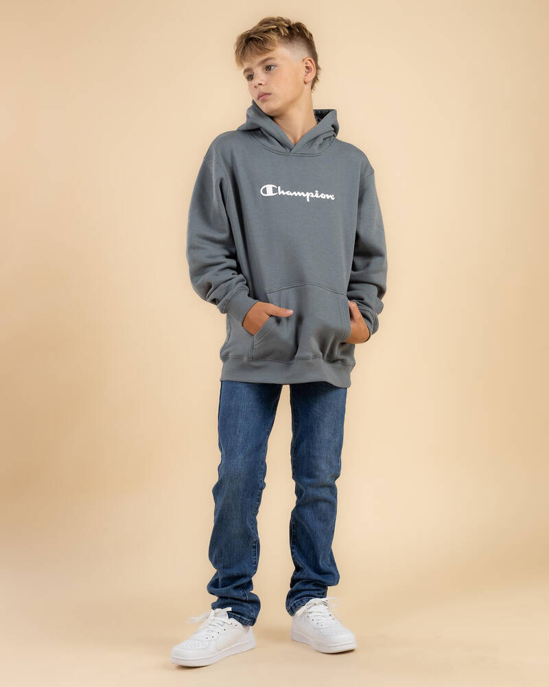 Champion Boys' Puff Script Hoodie for Mens