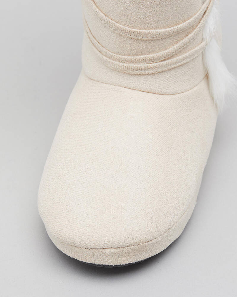 Sleepy Squirrel Olympia Slipper Boots for Womens