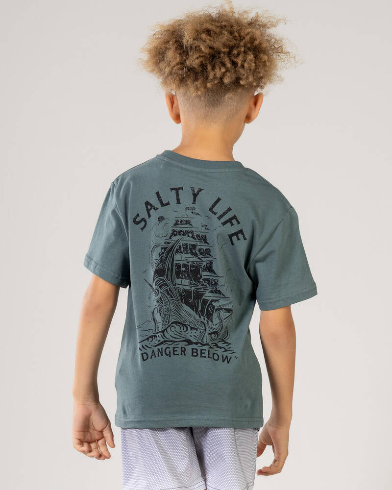 Salty Life Toddlers' Treacherous Sea T-Shirt for Mens
