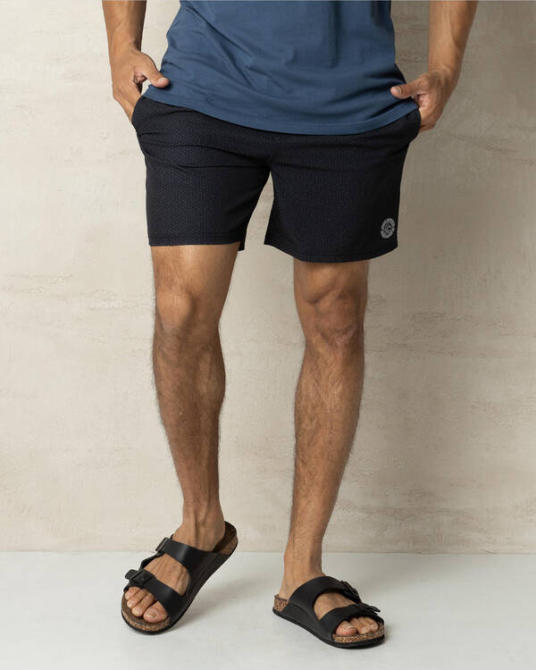 Dimentional Elastic Waist Shorts