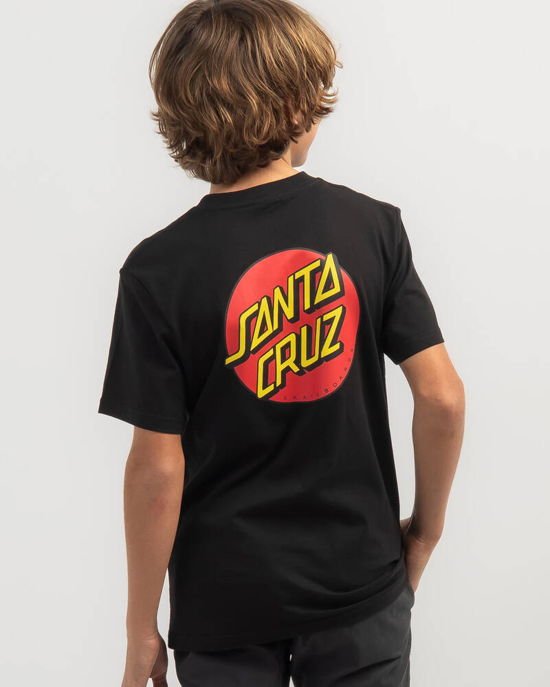 Santa Cruz Boys' Classic Dot Chest T-Shirt for Mens
