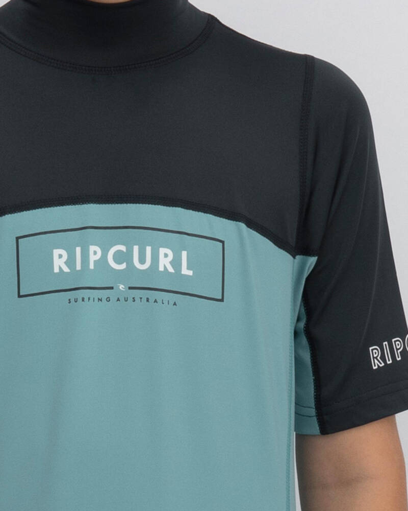 Rip Curl Boys' Underline Blade Relaxed Rash Vest for Mens