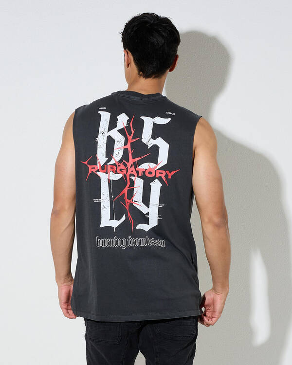 Burning Relaxed Muscle Tank