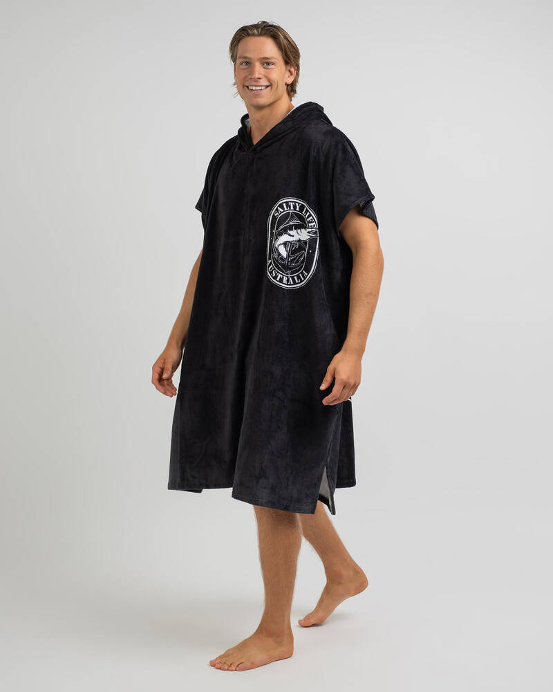 Salty Life Cheers Hooded Towel for Mens