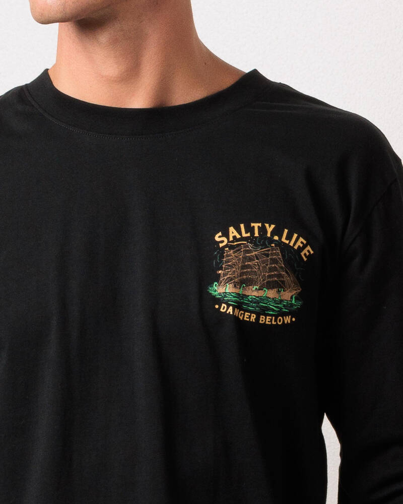 Salty Life Lost Vessel Long Sleeve T-Shirt for Mens