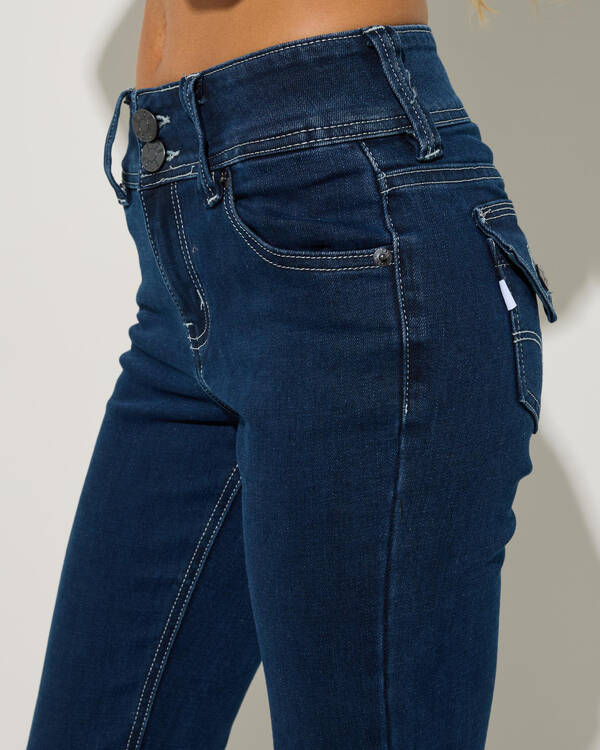 DESU Jawbreaker Low Waist Flare Jeans for Womens