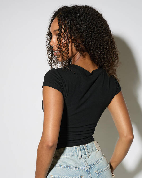 Ava And Ever Indie Basic V Neck Tee for Womens