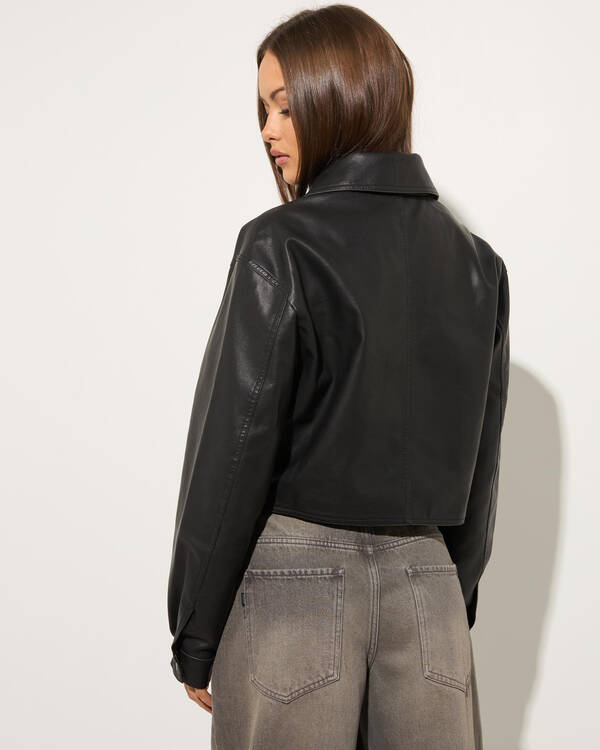 Ava And Ever Jett Faux Leather Jacket for Womens