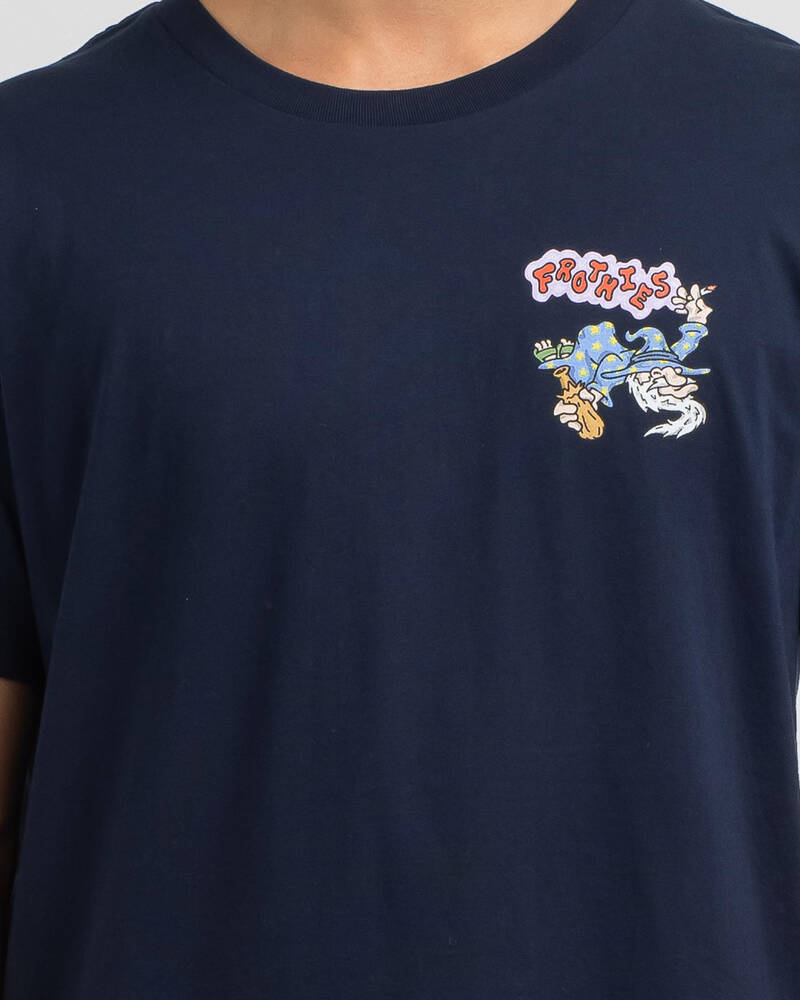 Frothies Hocus Pocus Drinkus Smokus T-Shirt for Mens