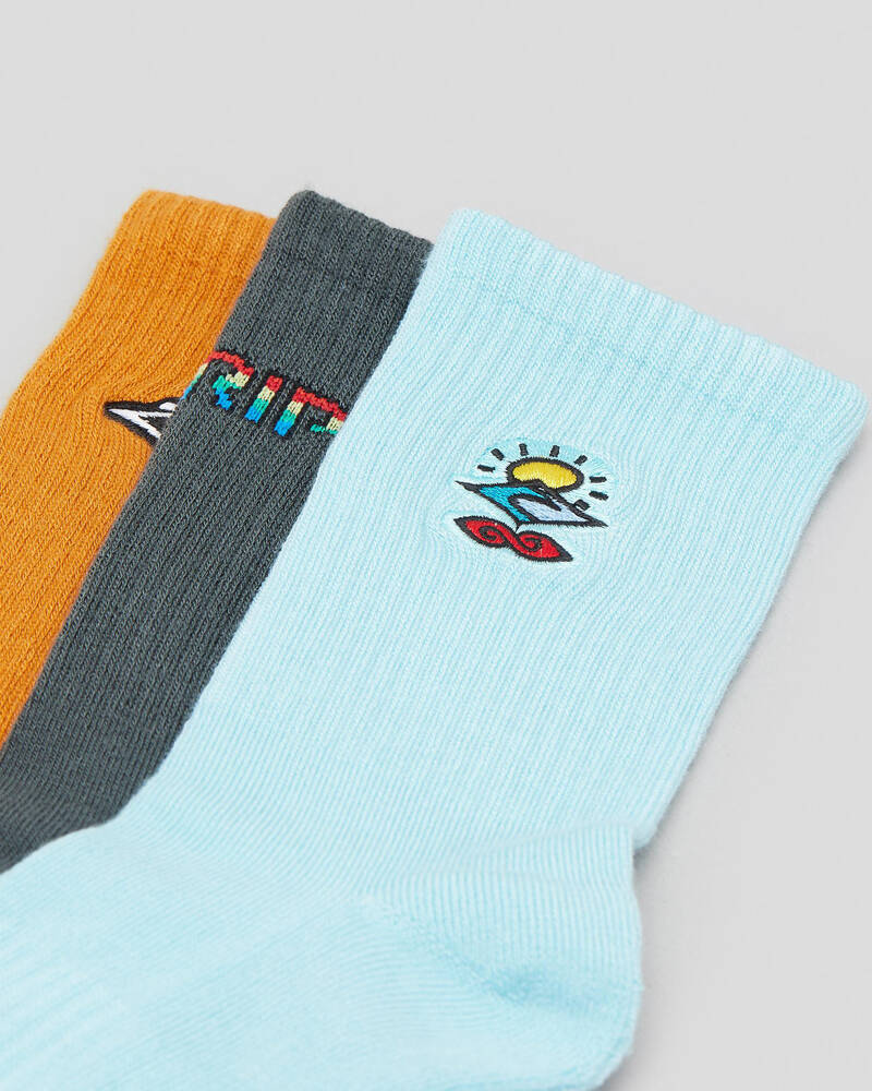 Rip Curl Boys' Icon Socks 3 Pack for Mens image number null