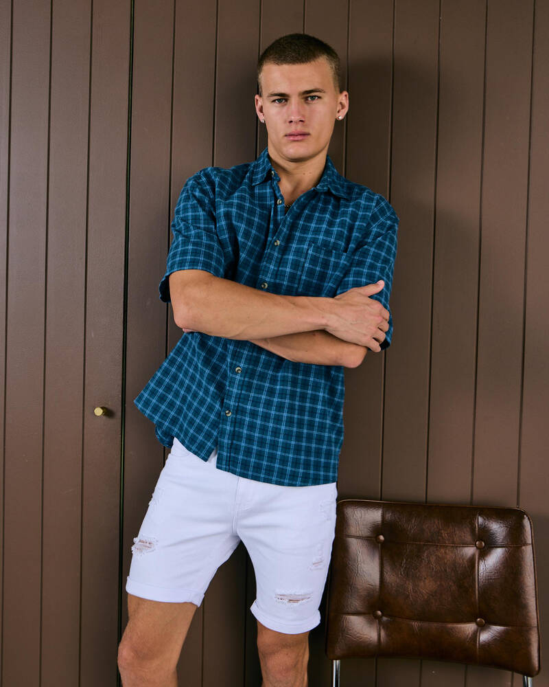 Lucid Trapper Denim Walk Shorts for Mens