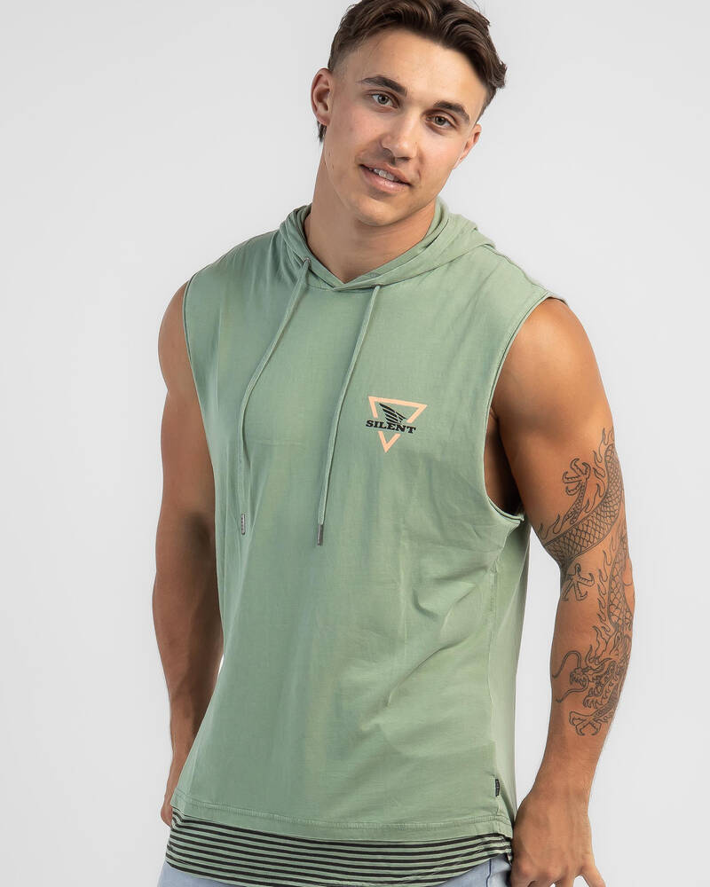 Silent Theory Wings Hooded Muscle Tank for Mens