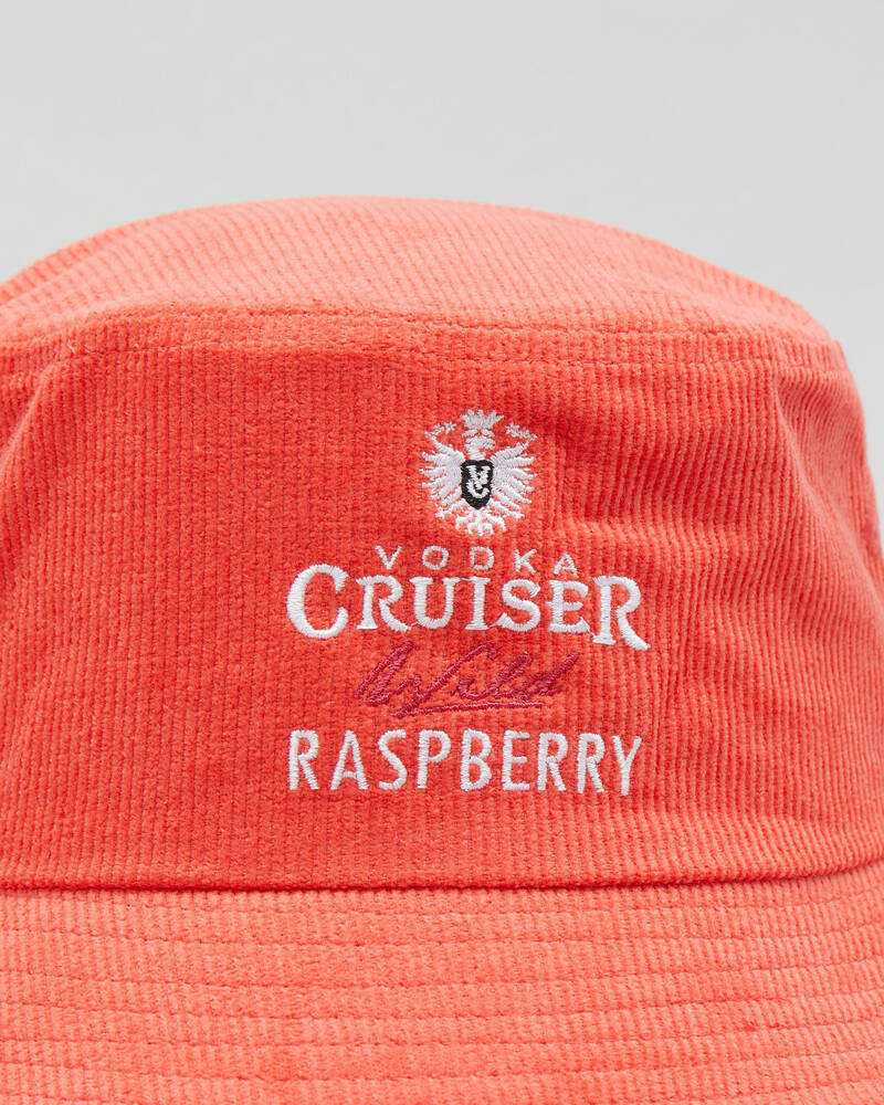Vodka Cruiser Raspberry Cord Bucket Hat for Mens