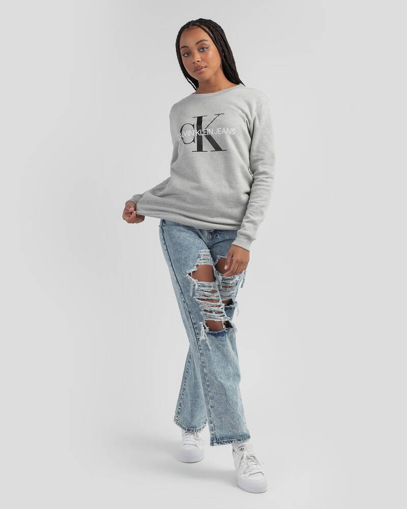 Calvin Klein Monogram Logo Sweatshirt for Womens