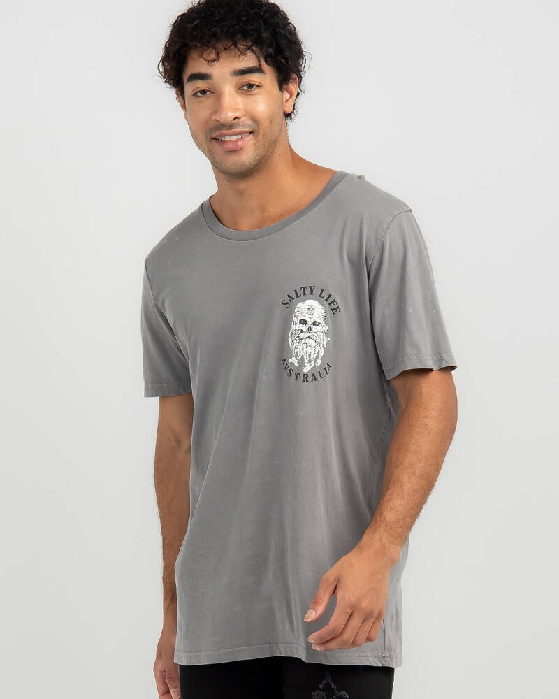 Salty Life Pirate T-Shirt for Mens