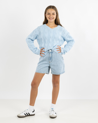 Ava And Ever Girls' Cambridge V Neck Knit Jumper for Womens image number null