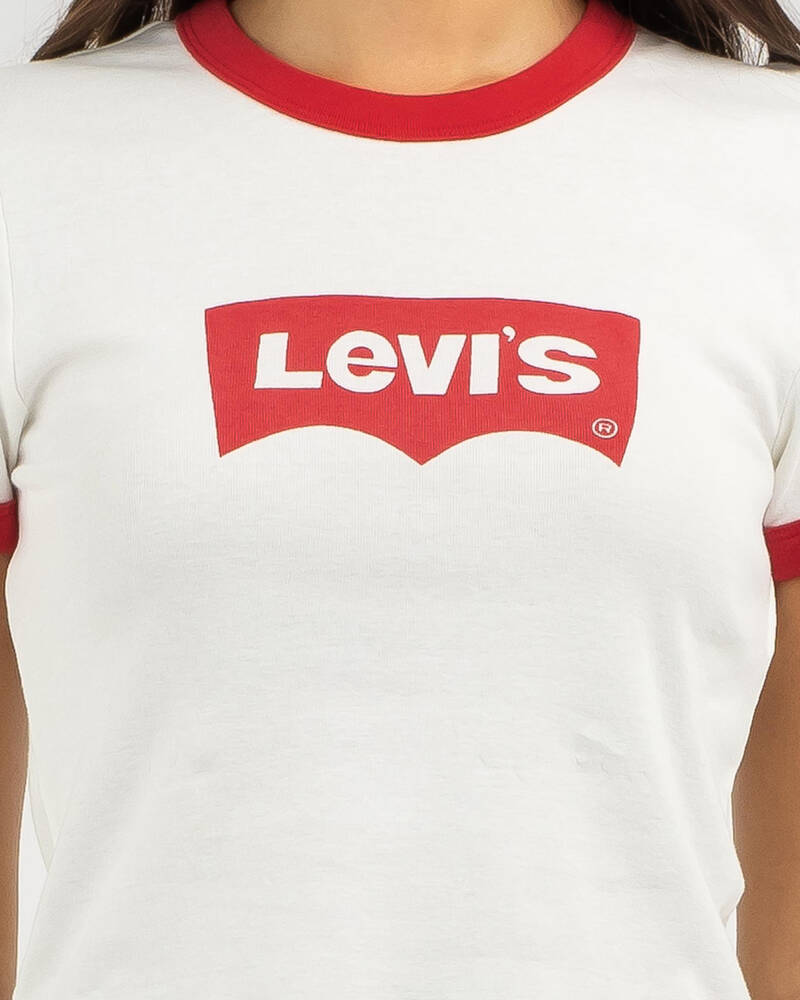 Levi's Graphic Ringer Baby Tee for Womens