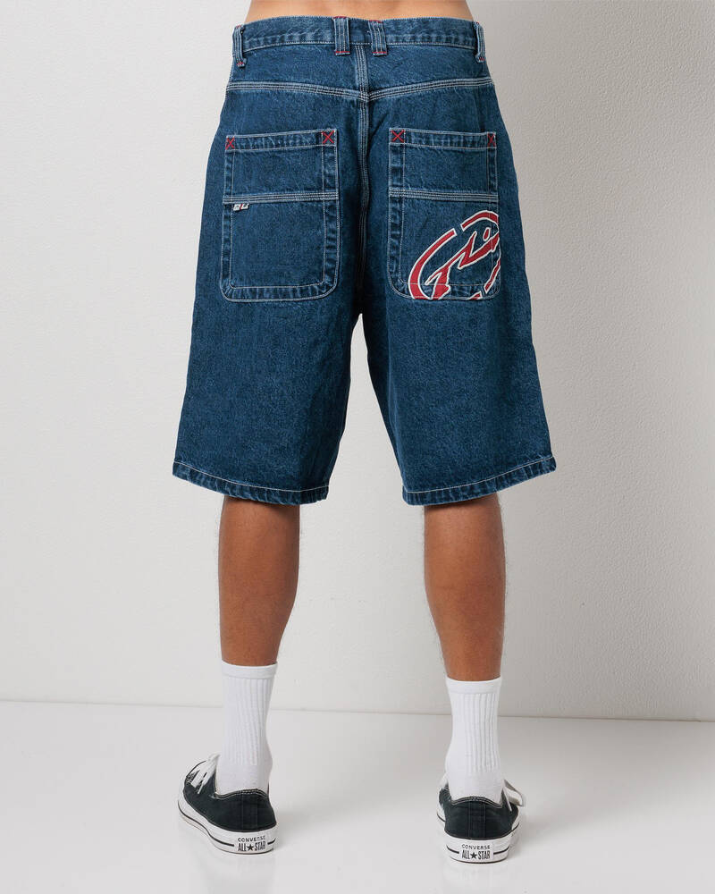 Rusty Turbo Baggy Denim Shorts for Mens
